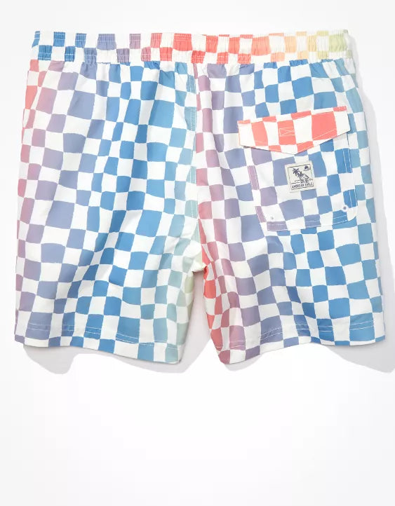 Pride 5.5" Checkered Swim Shorts