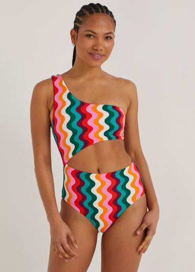Wiggle One Shoulder Swimsuit