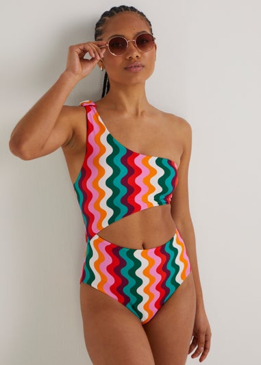 Wiggle One Shoulder Swimsuit