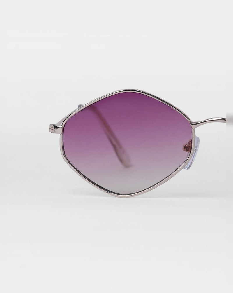 Purple Hexagon Sunglasses