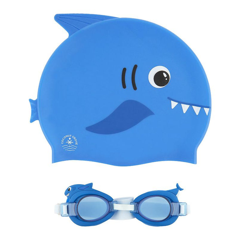 Boy s Swimming Cap Goggles Set The Beach Company