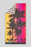 Sundowner Print Suede Beach Towel