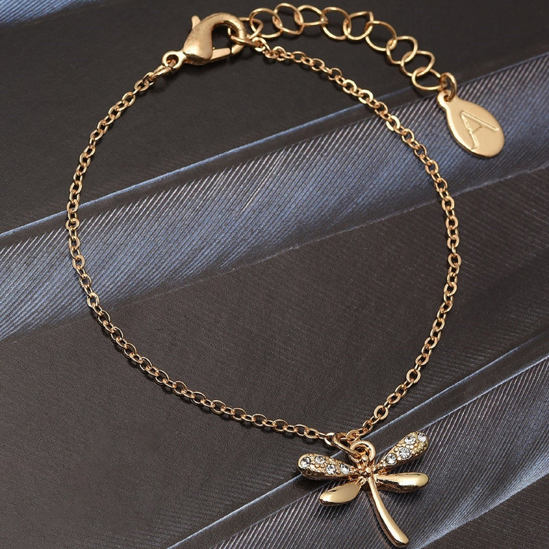 Gold-Toned Dragonfly Bracelet