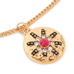 Gold-Toned Star Coin Pendant Necklace