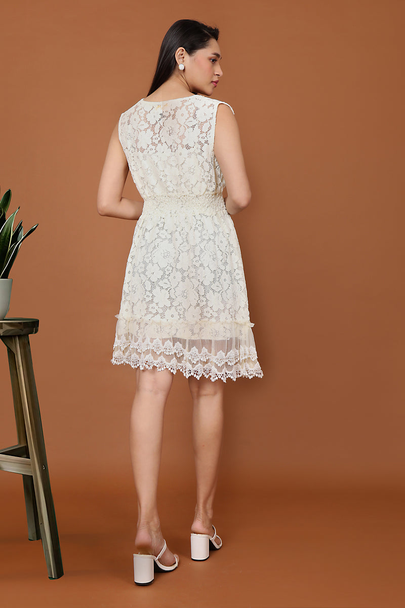 Lace Detail Cover Up Dress - Main Image