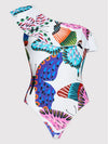 Asymmetrical Butterfly Swimsuit