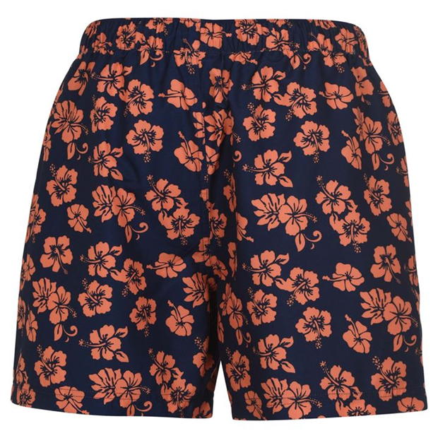 Hibiscus Print Board Shorts - Main Image
