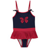 Red Bow Infant Swimsuit