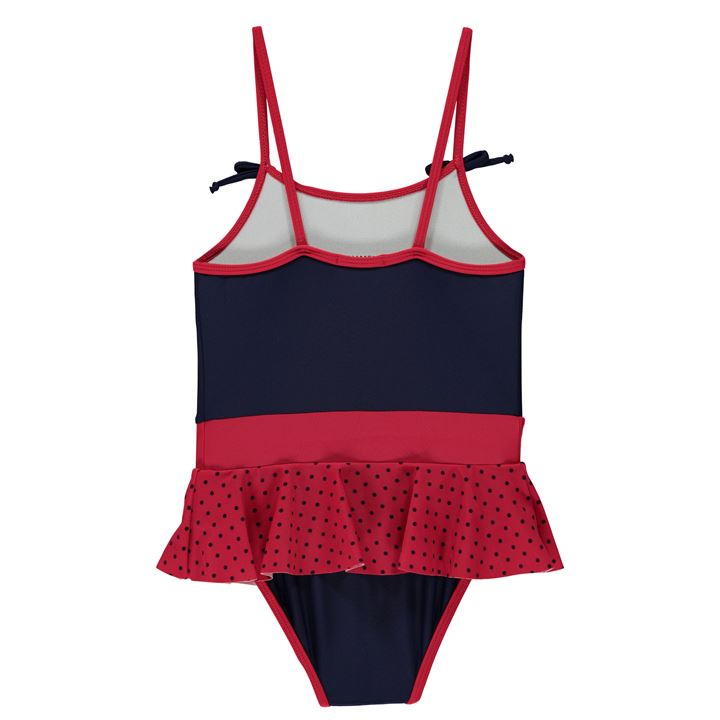 Red Bow Infant Swimsuit