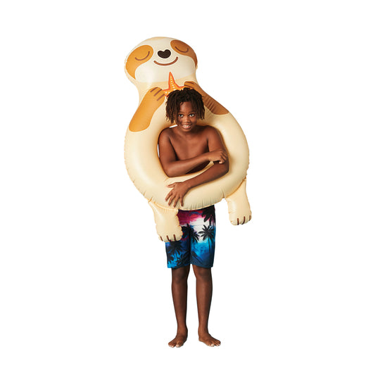 The Beach Company - Buy Fancy pool tubes online - Sloth shaped swimming pool ring - inflatable pool floats for children - pool party equipment - fun floats for children - swimming pool tube