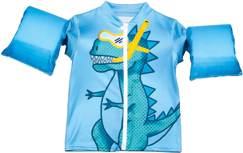 Blue Lil' Splashers Unicorn Swim Shirt Floaties Learn To Swim