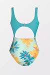 Tropical Twisted Cutout Swimsuit