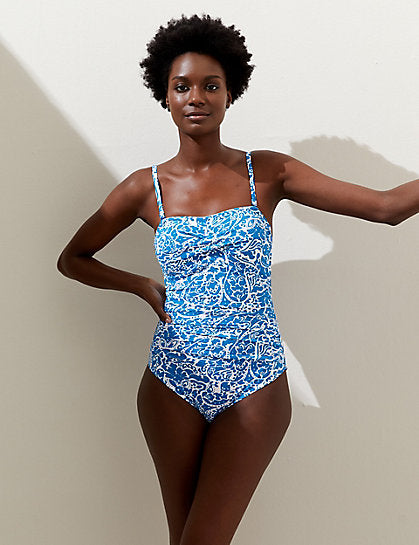Animal print bandeau swimsuit store
