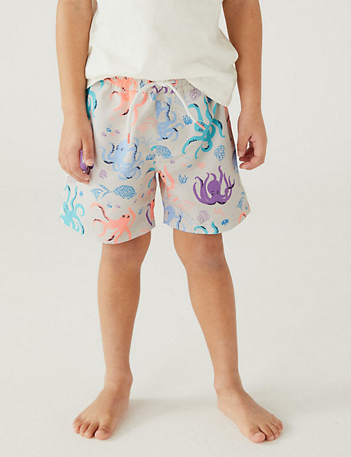 Octopus Print Swim Shorts