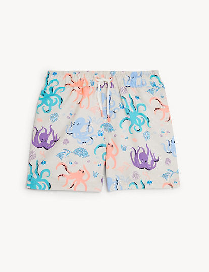 The Beach Company India - Shop for kids swimwear online - Octopus Print Swim Shorts for boys - boys swimming pool shorts - Swimwear for young boys