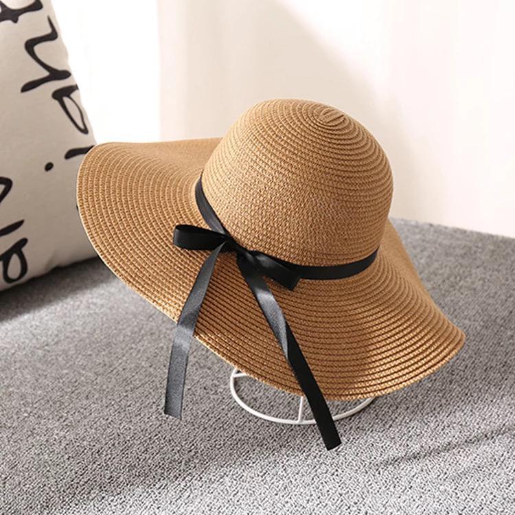 Summer Wide-Brimmed Sun Hat With Bow Knot Beach Hats The Beach