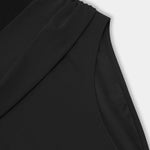 Black Mesh Wrap Front Cutout Plus Size Swimsuit