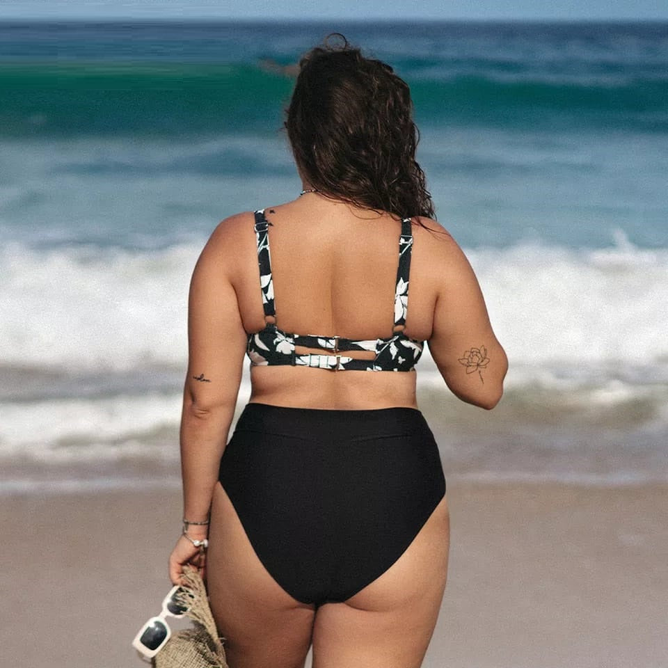 The Beach Company - plus size swimwear for women - two piece bathing suits - shop swimming costumes online 