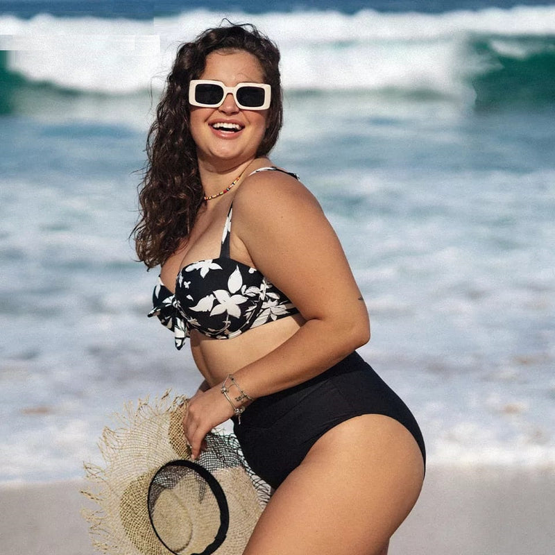 Retro Underwire Push Up High Waist Bikini Set I Swimwear The Beach Company