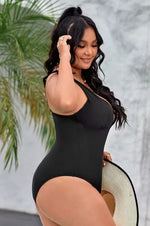 Summer Of Love Plunge Tummy Control Plus Size One Piece