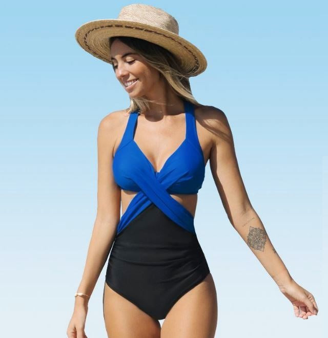 Carly Colorblock Cutout Swimsuit