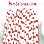 Watermelon Paper Straws (Pack of 25)