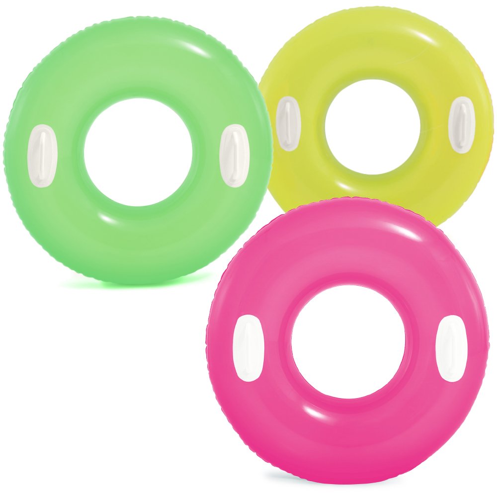 The Beach company online - Pink floats - Green floats - Yellow floats - pool rings - swim rings - candy colour swim rings- safety pool floats - Swimming pool rings for kids