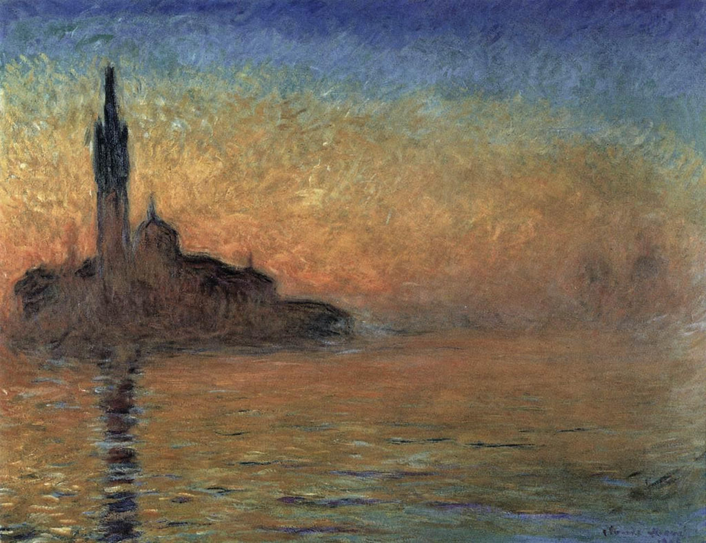 SUNSET IN VENICE - Claude Monet