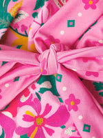 Pink Floral Paradise Print One Piece