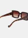Brown Leopard Rectangular Sunglasses