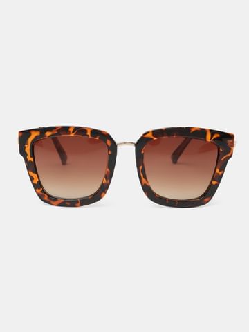 Brown Square Shaped Sunglasses