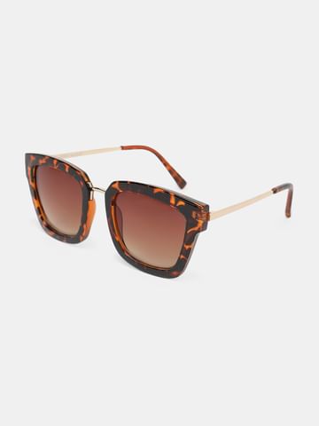 Brown Square Shaped Sunglasses