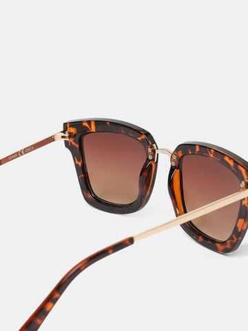 Brown Square Shaped Sunglasses