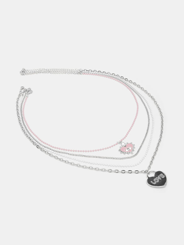 Pack of 4 Silver Necklace