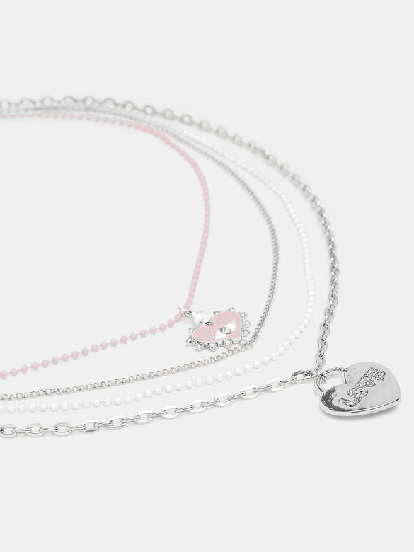 Pack of 4 Silver Necklace