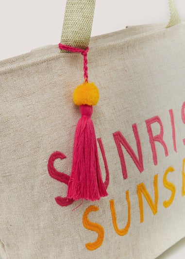 Natural Sunrise Beach Bag