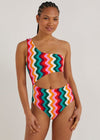 Wiggle One Shoulder Swimsuit