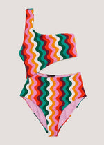 Wiggle One Shoulder Swimsuit