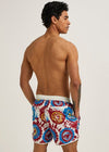 Red Tie Dye Swim Shorts