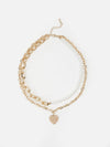 Golden Faux & Pearl Necklace