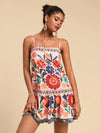 Floral Print Strappy Dress