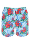 Hibiscus Floral Print Swim Shorts