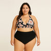 Floral V-Neck Knotted PLUS SIZE Set