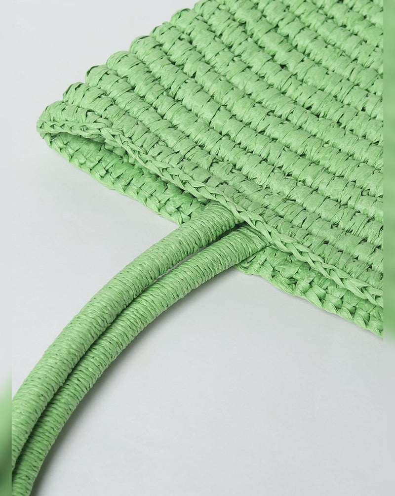 Green Straw Bag