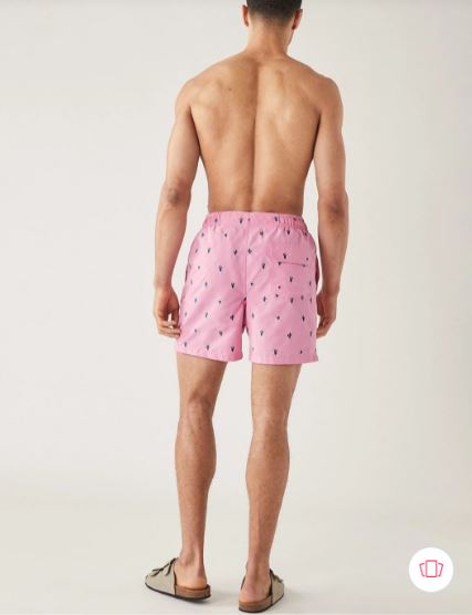 Quick Dry Embroidered Swim Shorts