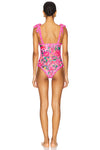 Pink Floral Paradise Print One Piece