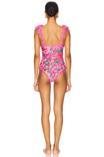 Pink Floral Paradise Print One Piece