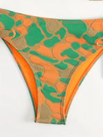 Camo Textured Bikini Set