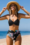 Dreamland Bloom Shirred High Waist Bikini Set