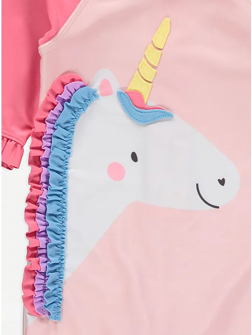 Unicorn All In One Swimsuit and Keppi Hat